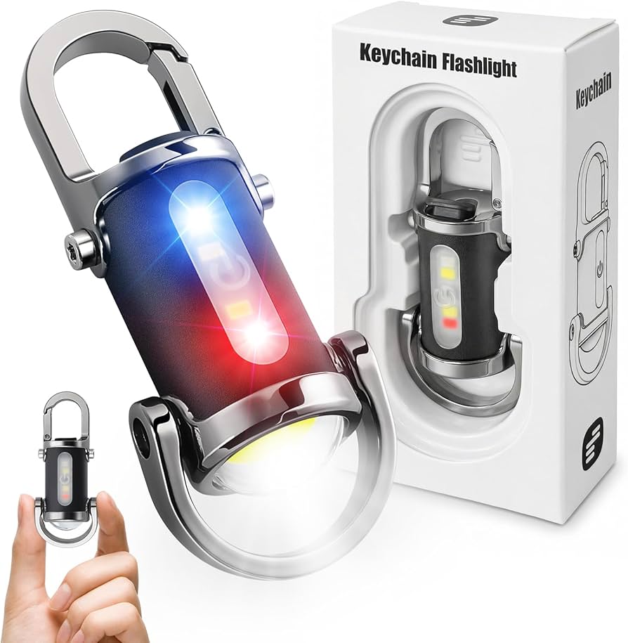 Mini Multi-functional Keychain Flashlight